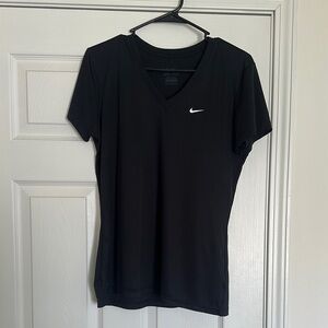 Nike Women's Black V-Neck Top